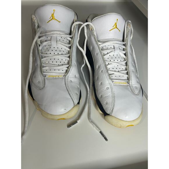 Air Jordan 13 Retro Low – White Varsity Maize Gold Black – Size 9 (2005) OG Pair - Picture 1 of 8